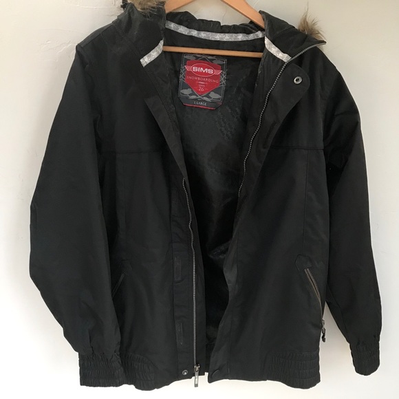 SIMS Snowboarding/Ski Jacket with Faux Fur Hood - Picture 1 of 6
